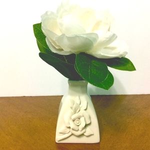 VTG Mini Monochromatic Rose Ceramic Bud Vase